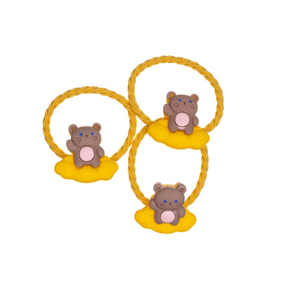 Children's hair clip animal figures ø2,7cm 3pcs