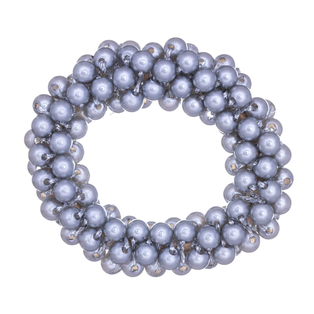 Pearl hair loop scrunchie ø 6,5cm