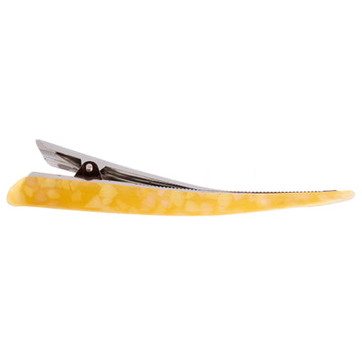 Metallic bird beak coloured hair clip 13,5cm