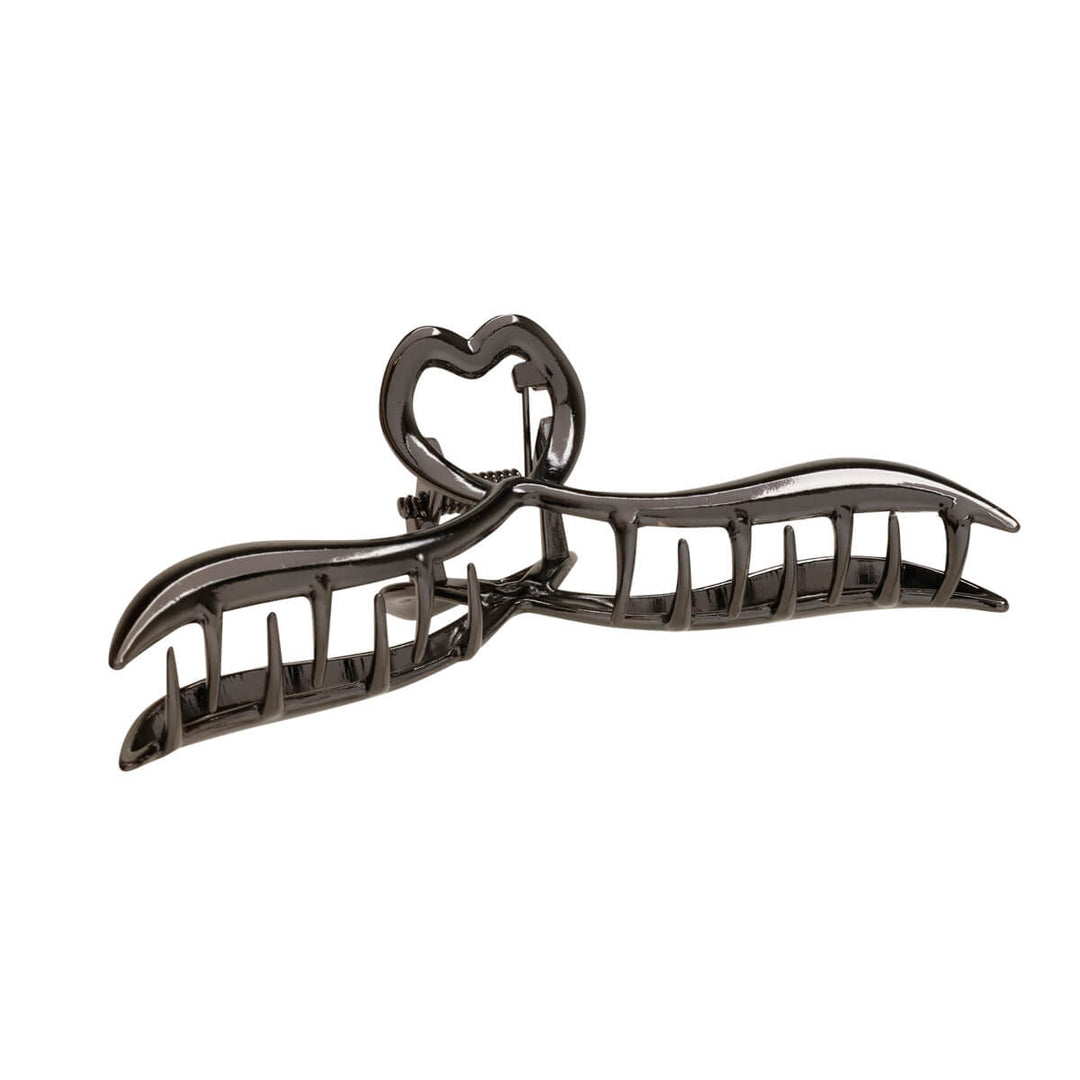 Herz metallisch hair claw Klammer 11,5cm