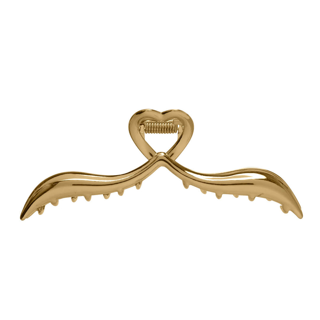 Heart metal shark tooth clip 11,5cm