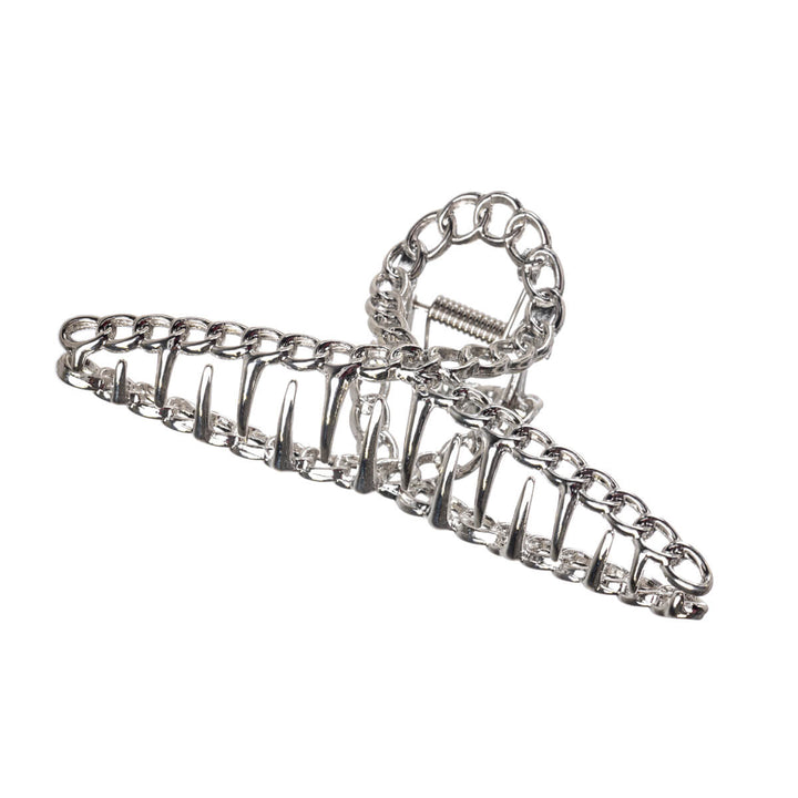 Chain link flat metal shark tooth clip 11,2cm