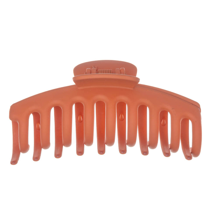 Gewölbte matte Oberfläche hair claw Kunststoff-Haarspange 11cm