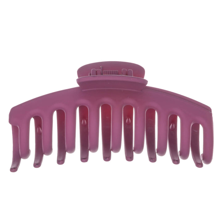 Gewölbte matte Oberfläche hair claw Kunststoff-Haarspange 11cm