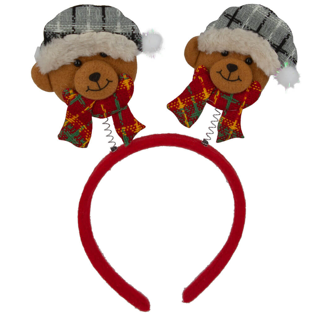 Teddy bear Christmas hairband