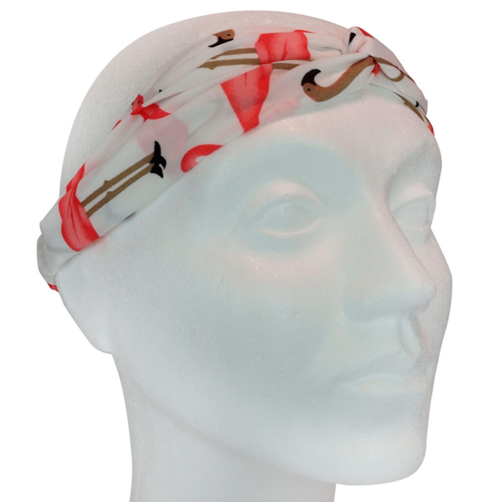 Flexible flamingo hair collar