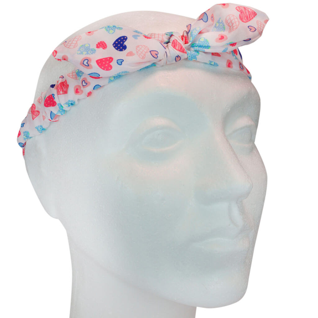 A flexible hairpiece of the heart pattern