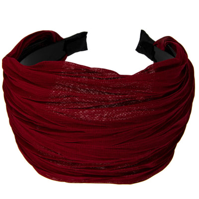 Tummanpunainen leveä hiuspanta 104080050011 | Ninja.fi