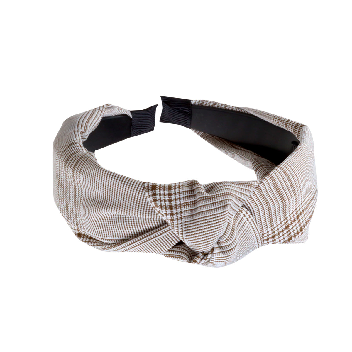 Knotted checkered collar