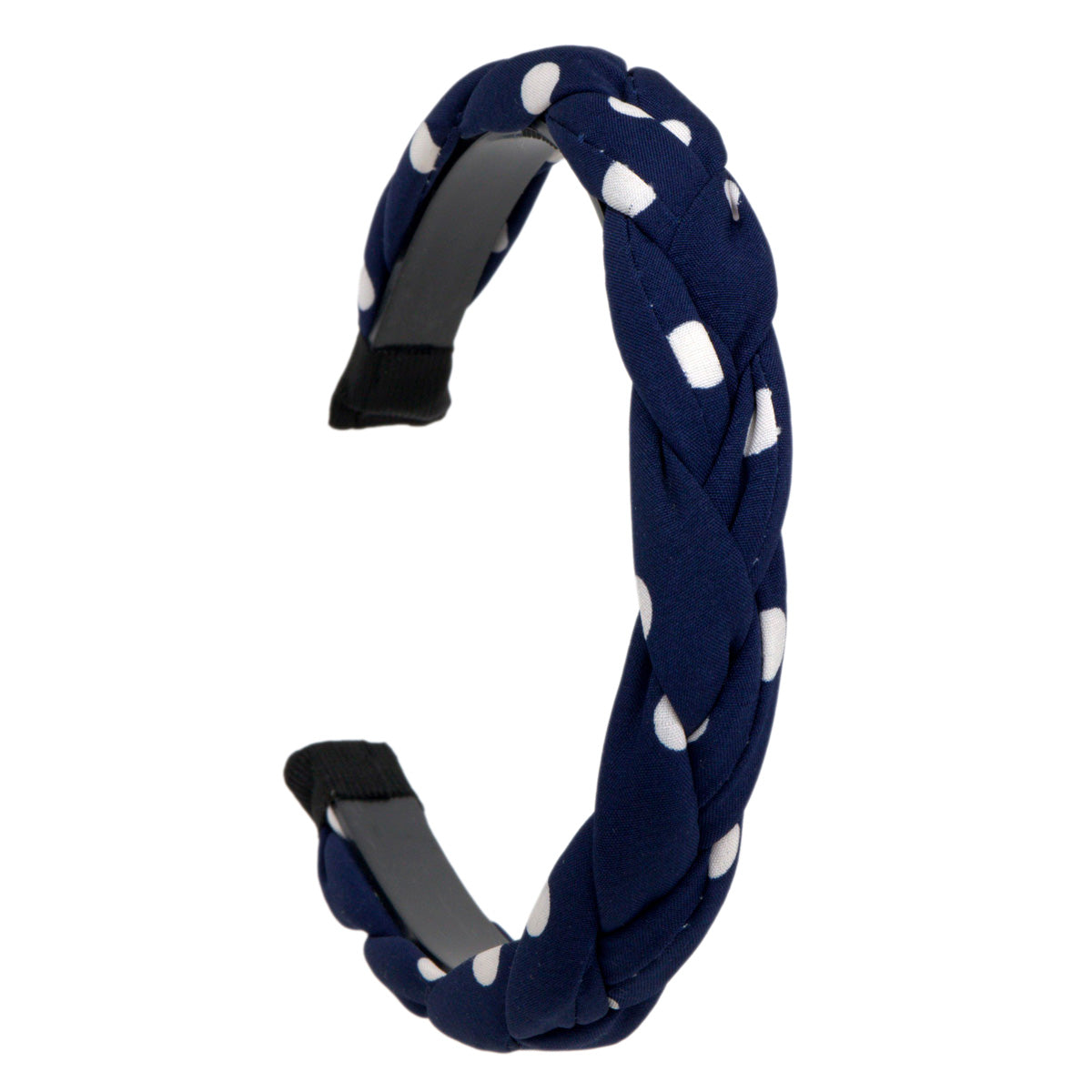 Braided spotted hair collar