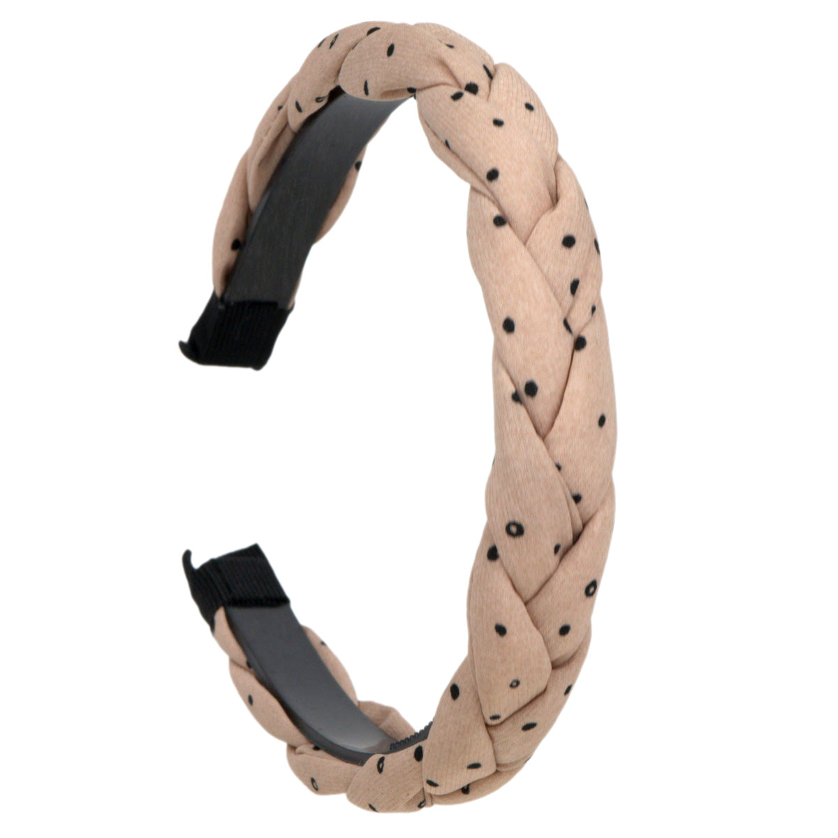 Braided spotted hair collar