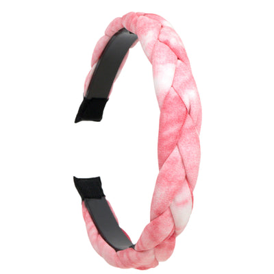 Colourful braided hairband