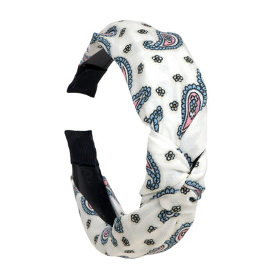 Paisley patterned knot collar