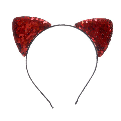 Cat ears in the hairstyle sequin