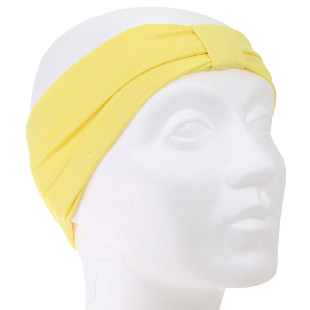 Elastic wide hair collar with a knot