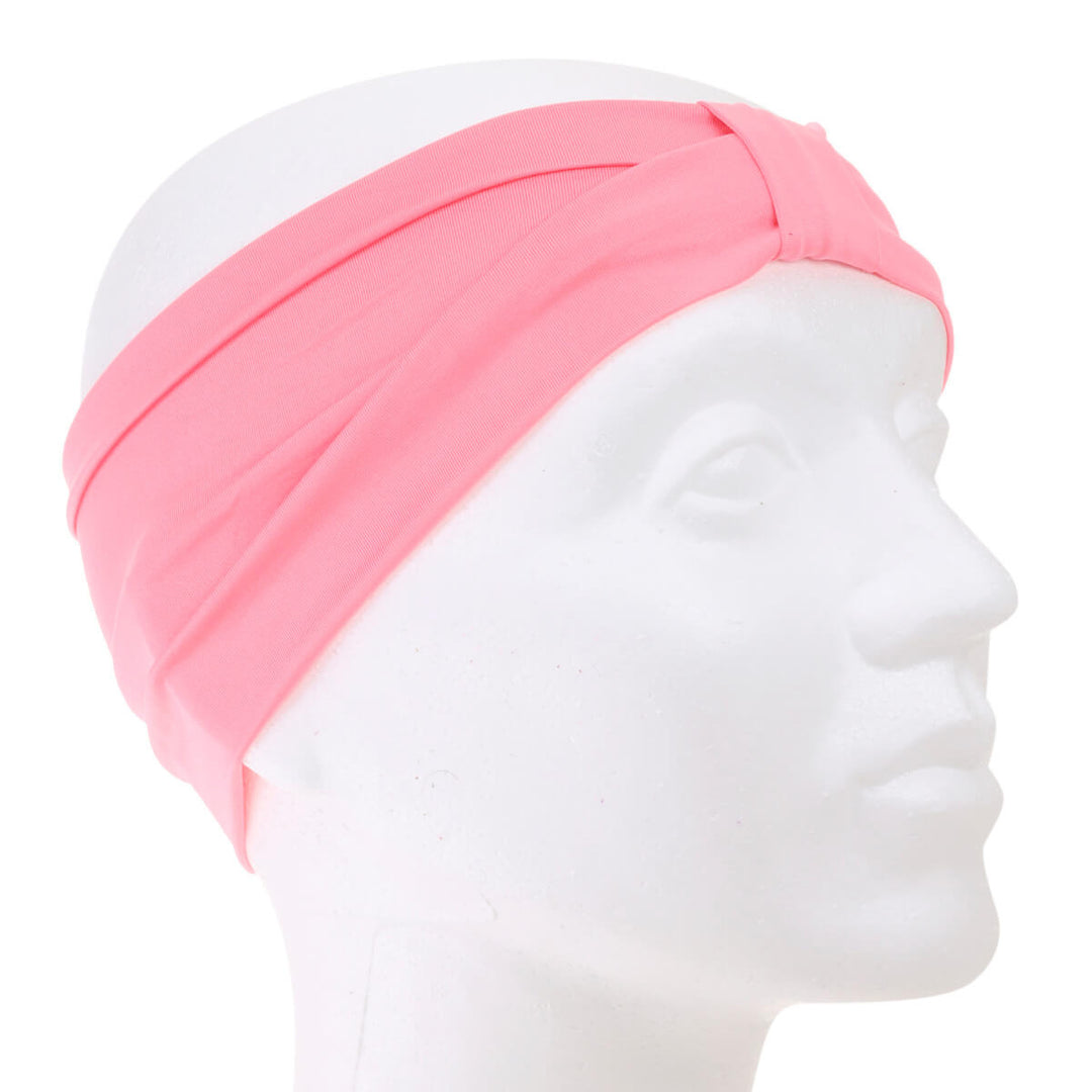 Elastic wide hair collar with a knot