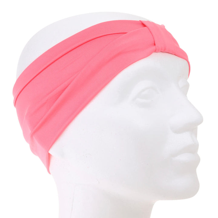 Elastic wide hair collar with a knot