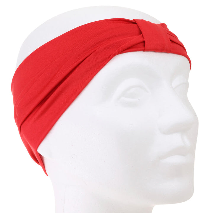 Elastic wide hair collar with a knot