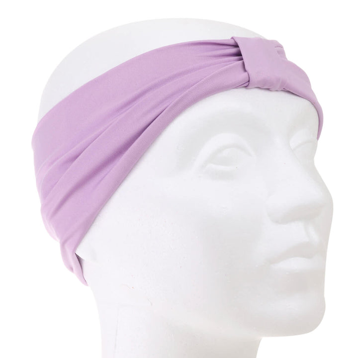 Elastic wide hair collar with a knot