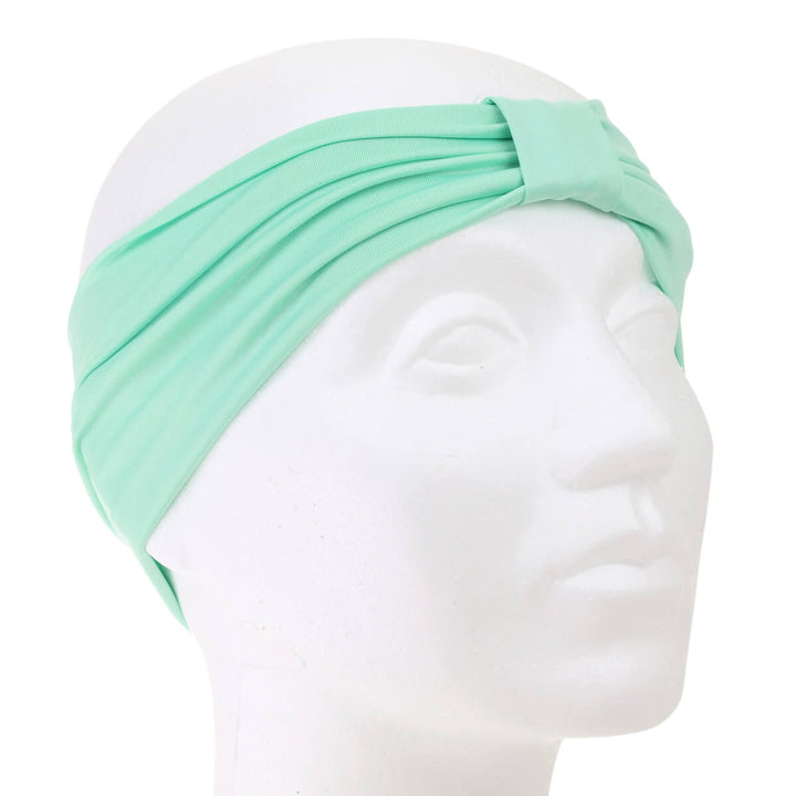 Elastic wide hair collar with a knot