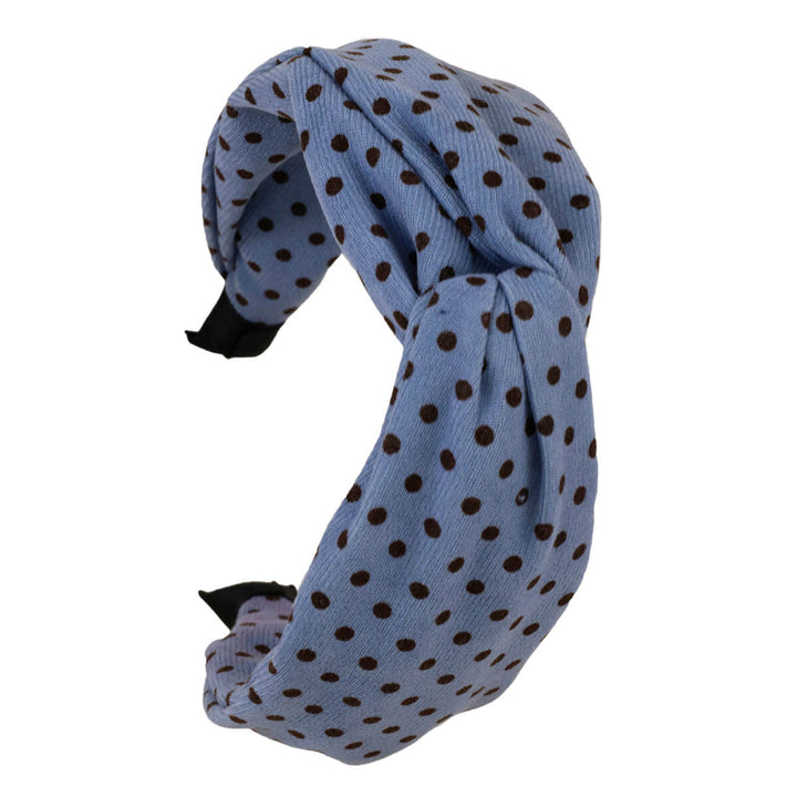 Wide spotted soft hair collar 7cm