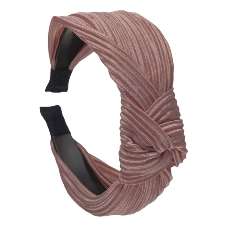 Plissé-Satin-Haarband mit Knoten 2,9cm