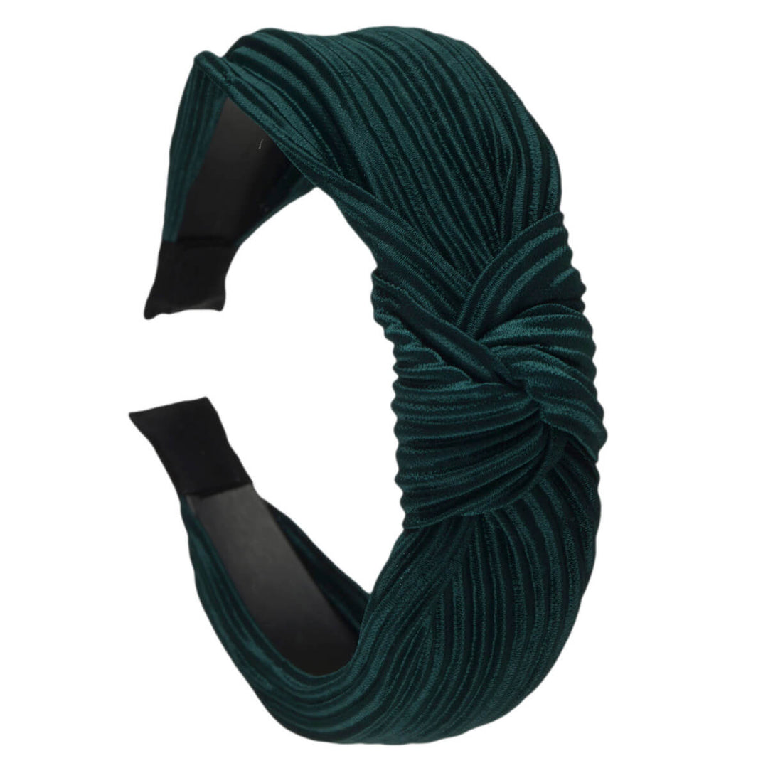 Plissé-Satin-Haarband mit Knoten 2,9cm