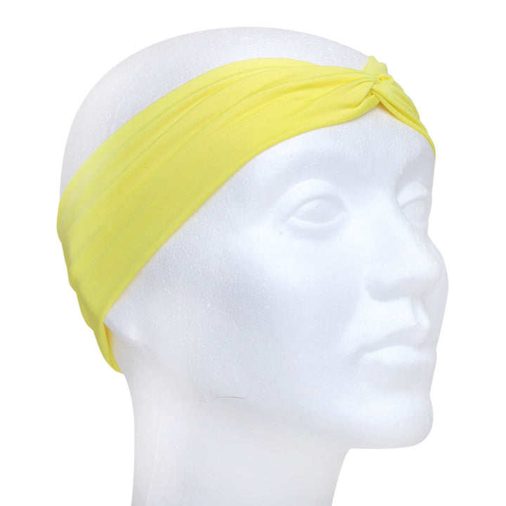 Elastic wide hair collar with a knot