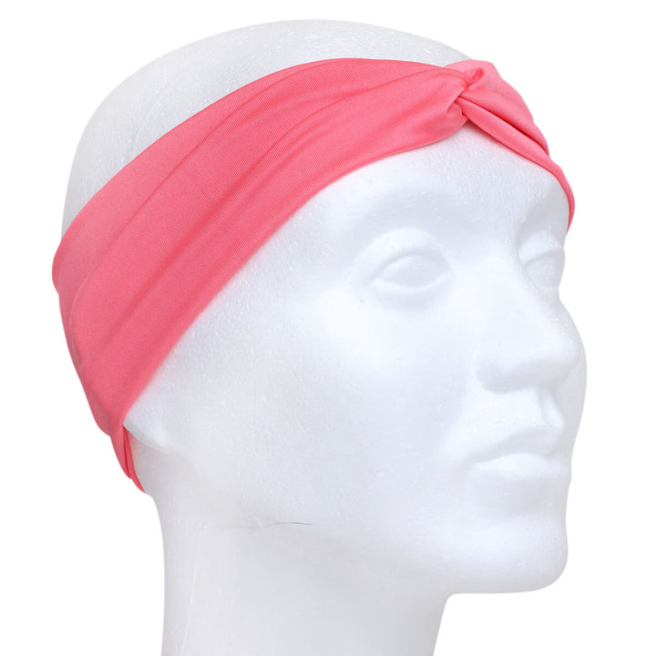 Elastic wide hair collar with a knot