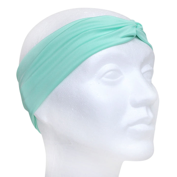 Elastic wide hair collar with a knot