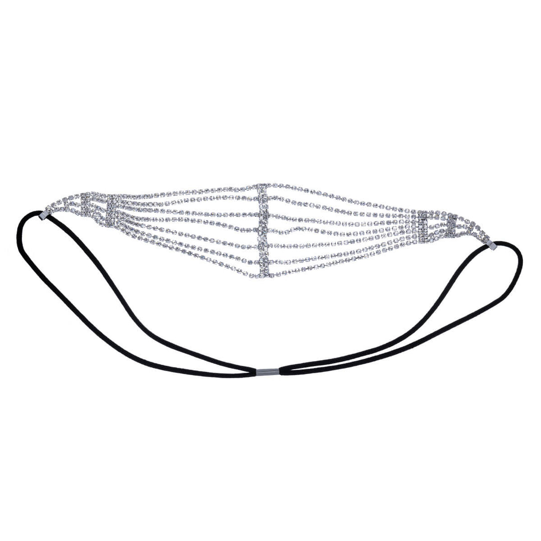 Strassfrisur mit elastischem Stirnband