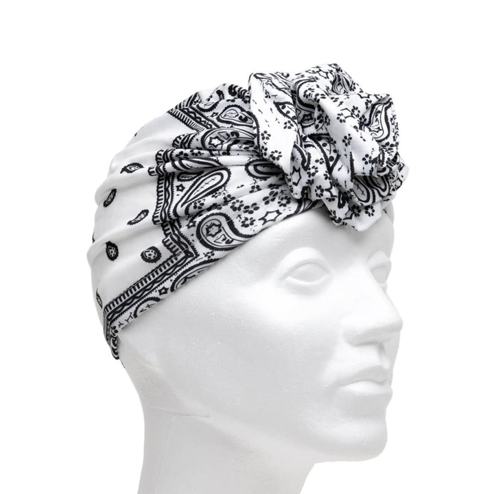 TURBANE ELASTIC HEALLINE PAIPLEY PRINT