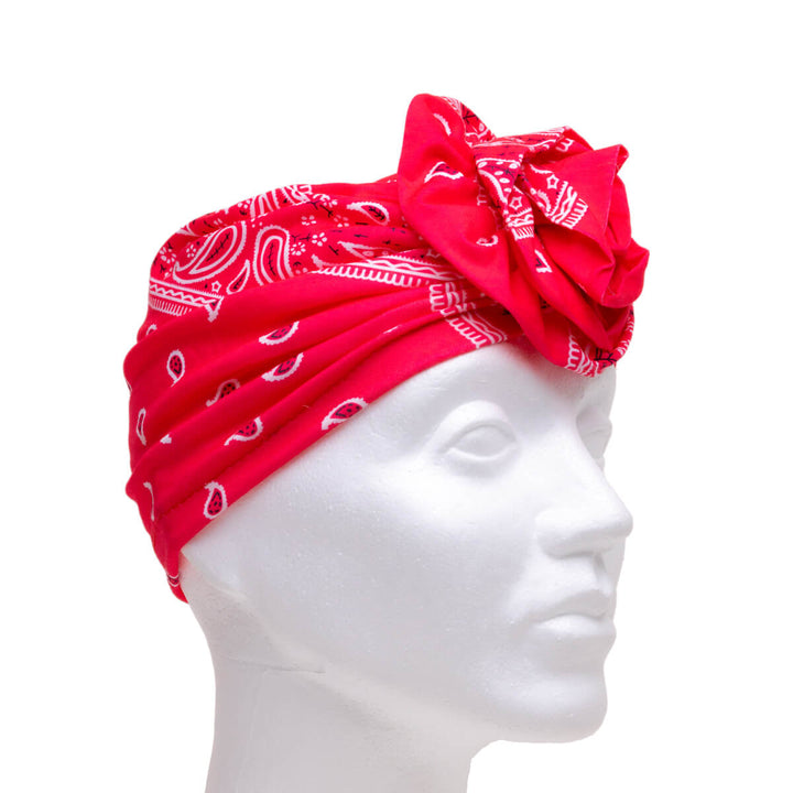 TURBANE ELASTIC HEALLINE PAIPLEY PRINT