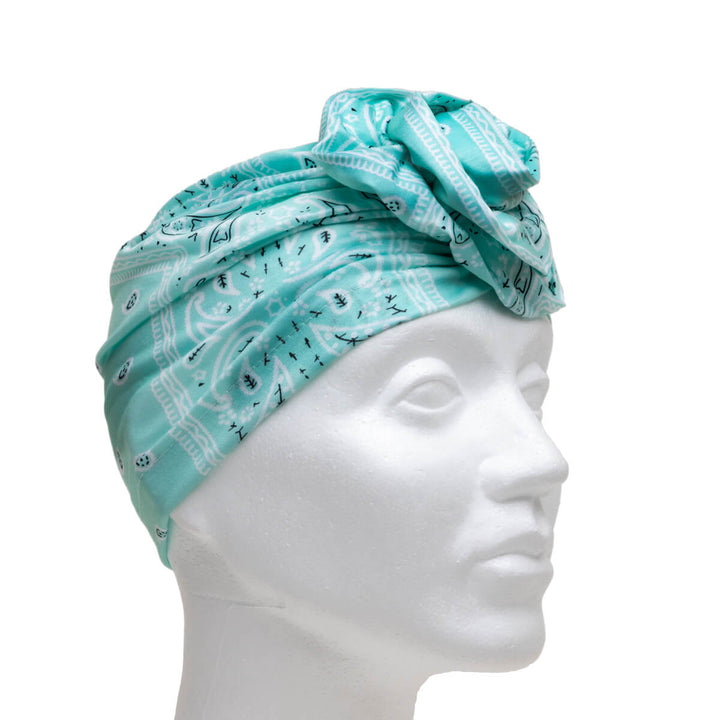 TURBANE ELASTIC HEALLINE PAIPLEY PRINT