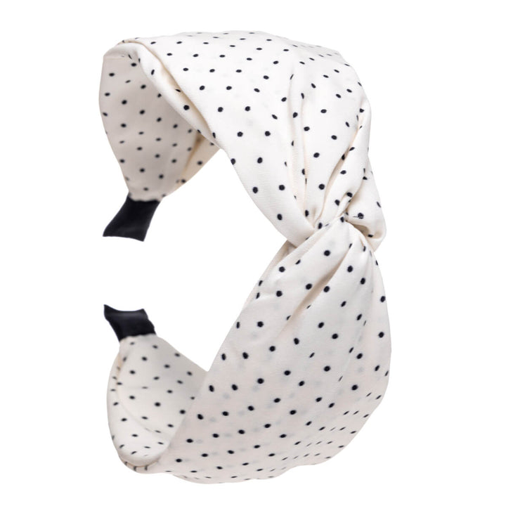 Wide spotted hair collar 6,5cm