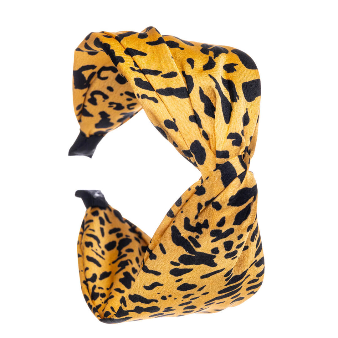 Wide animal hairband satin 6cm