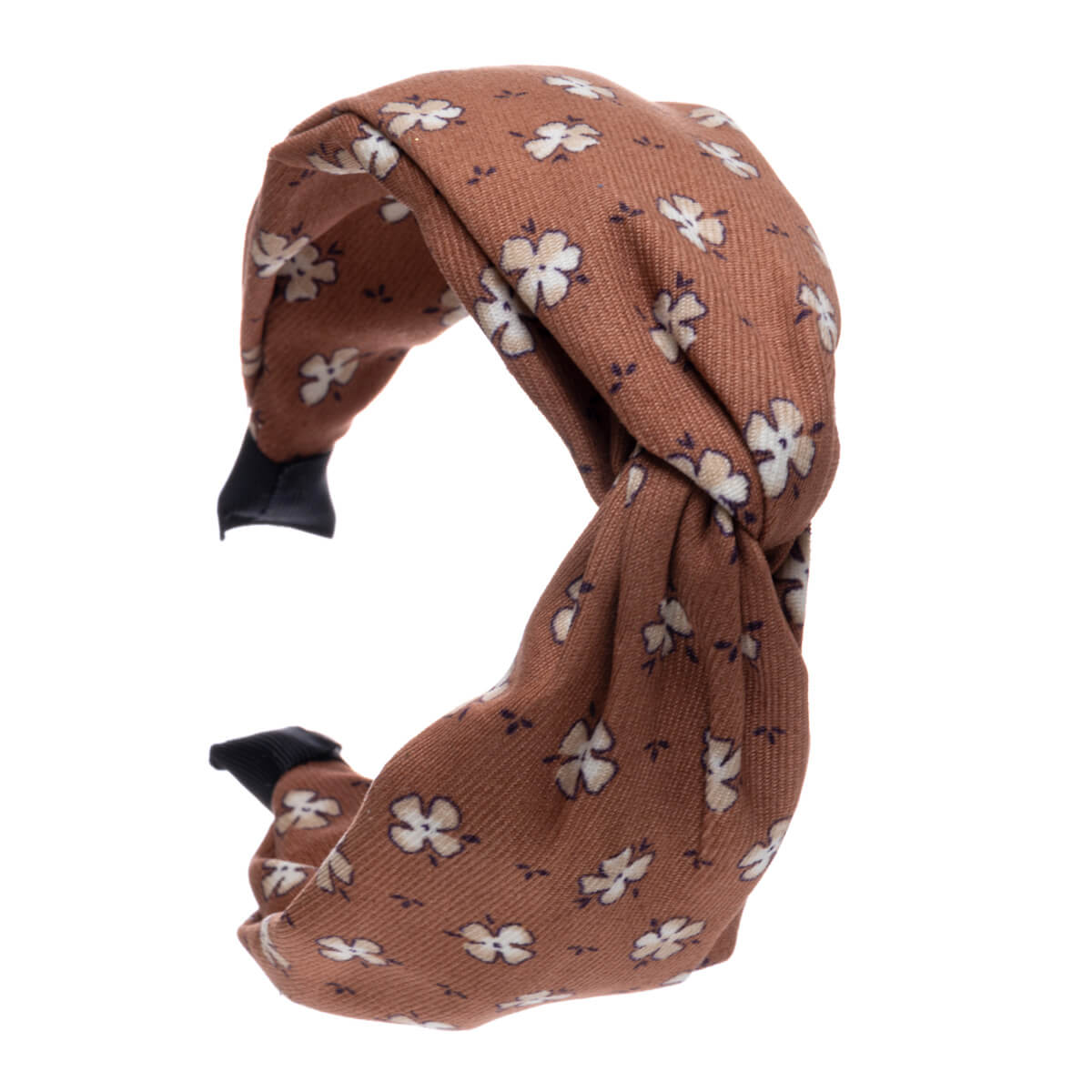 Flower pattern wide hairband 6,5cm