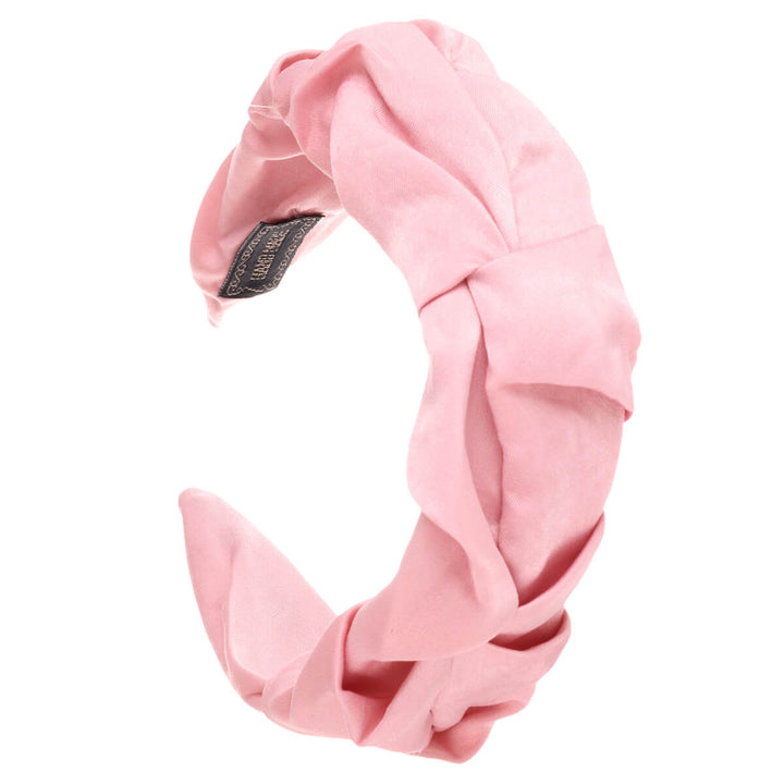 Wrinkled wide monochrome hairband 5,5cm