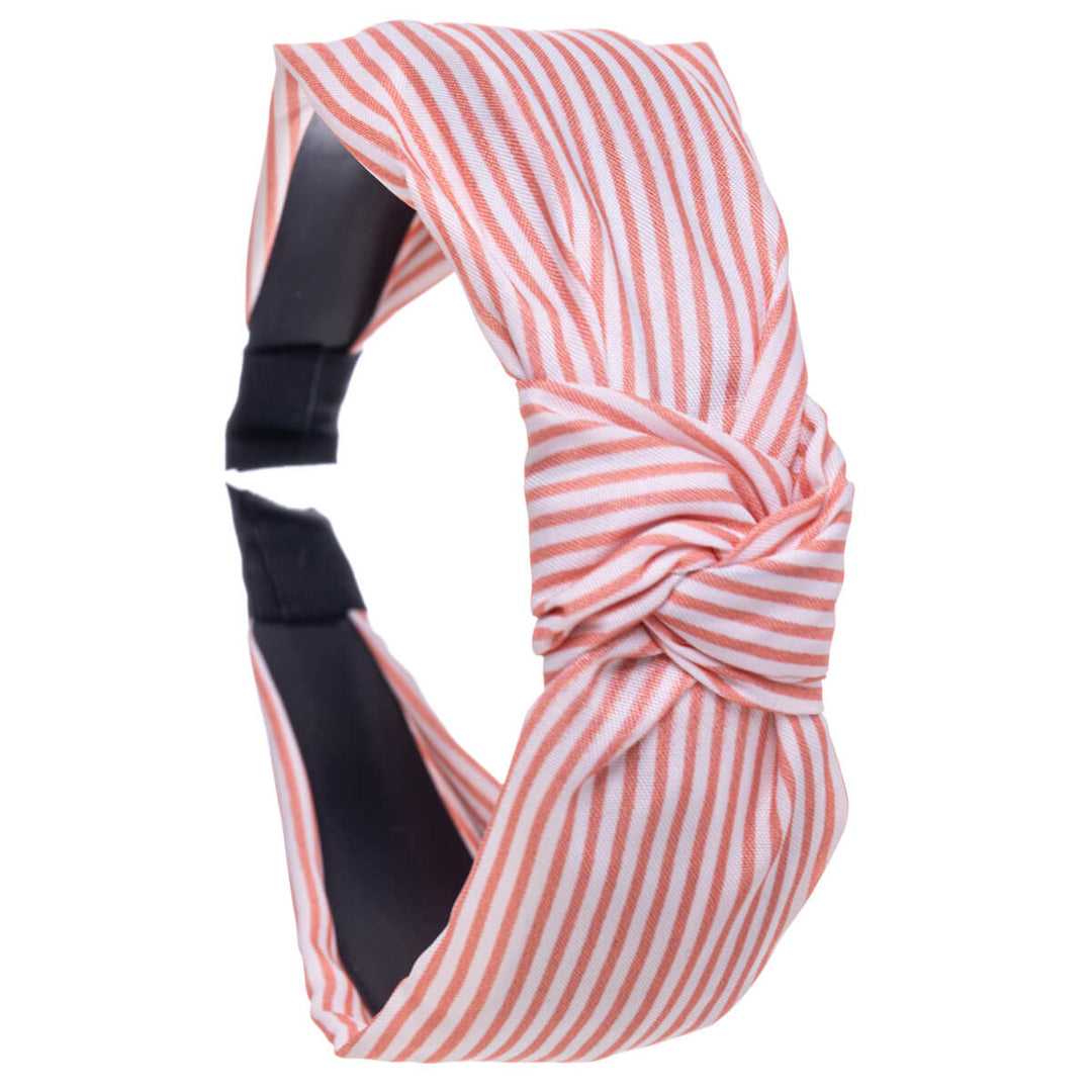Striped hairband with knot 3,1cm