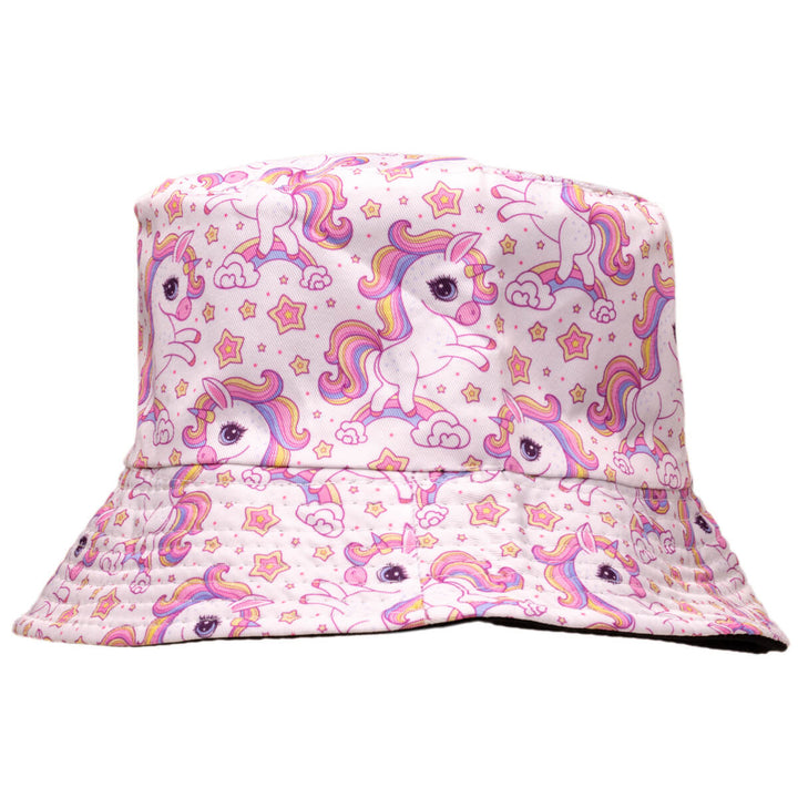 Unicorn children's fishing hat reversible