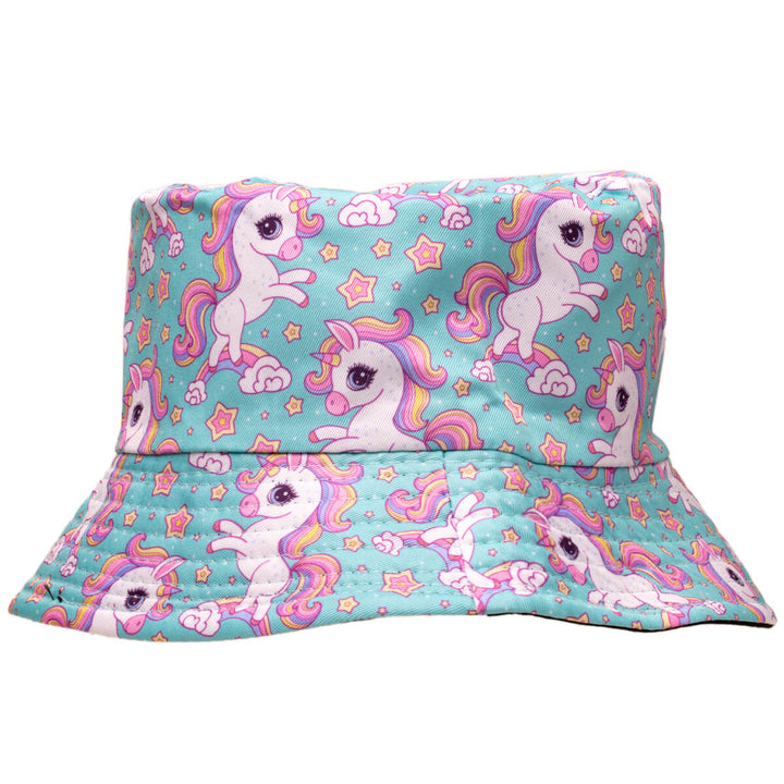 Unicorn children's fishing hat reversible