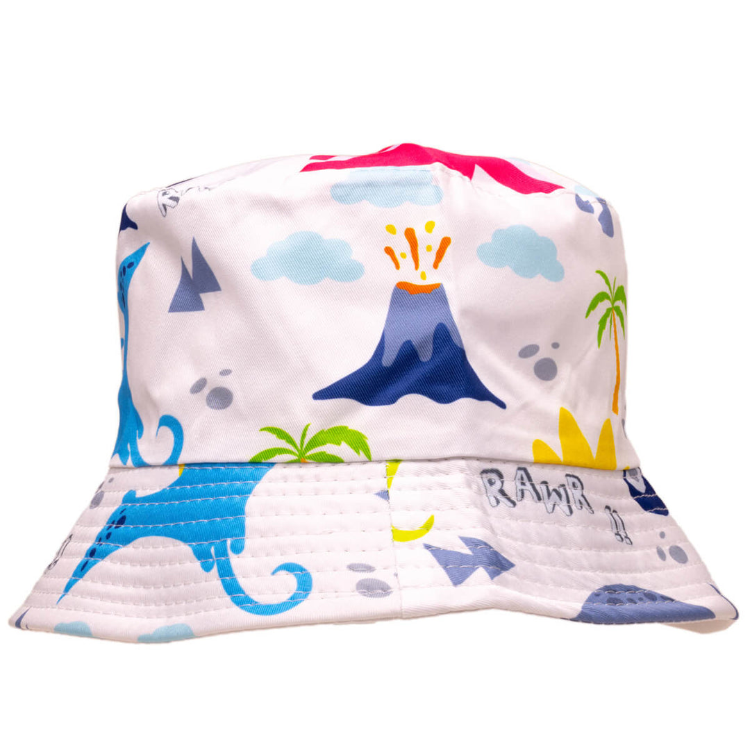 Dinosaurus children's fishing hat reversible