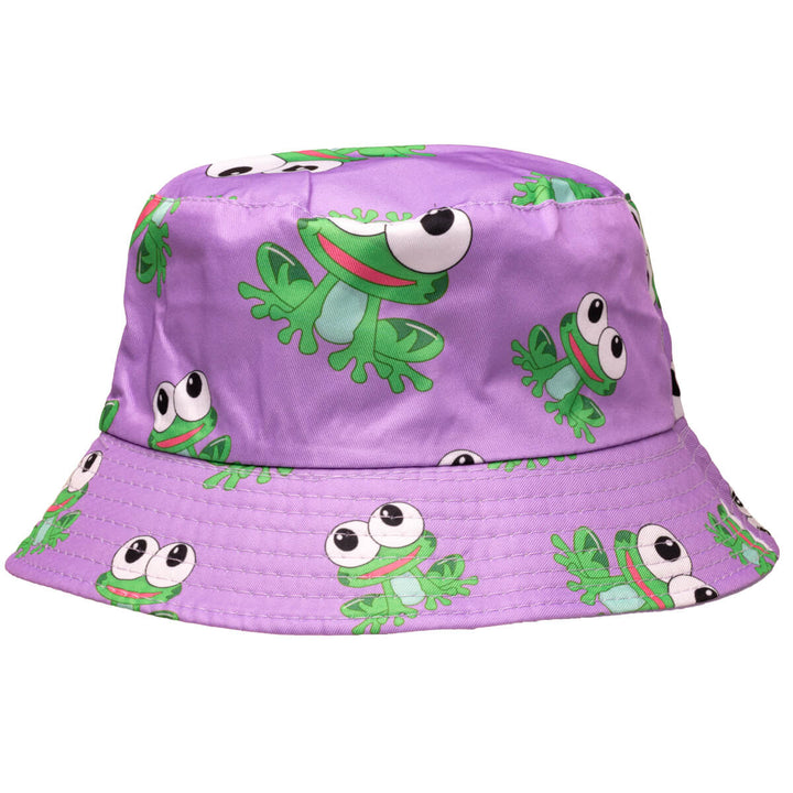 Frog children's fishing hat reversible