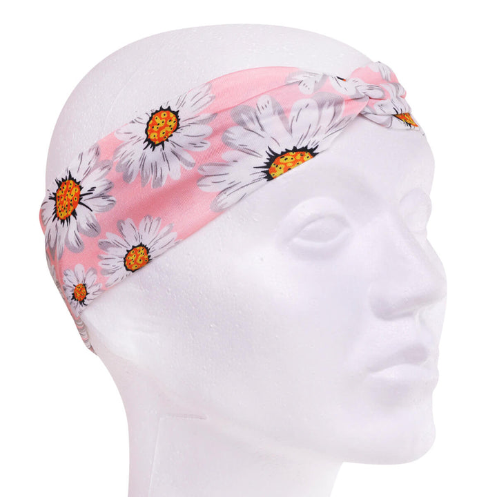 Daisy hairband with elastic headband