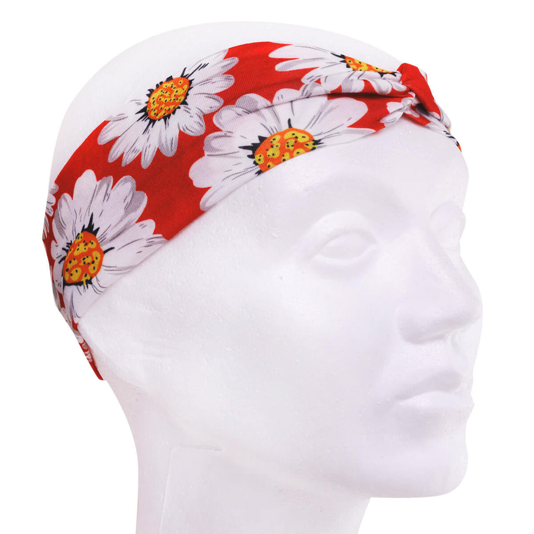 Daisy hairband with elastic headband