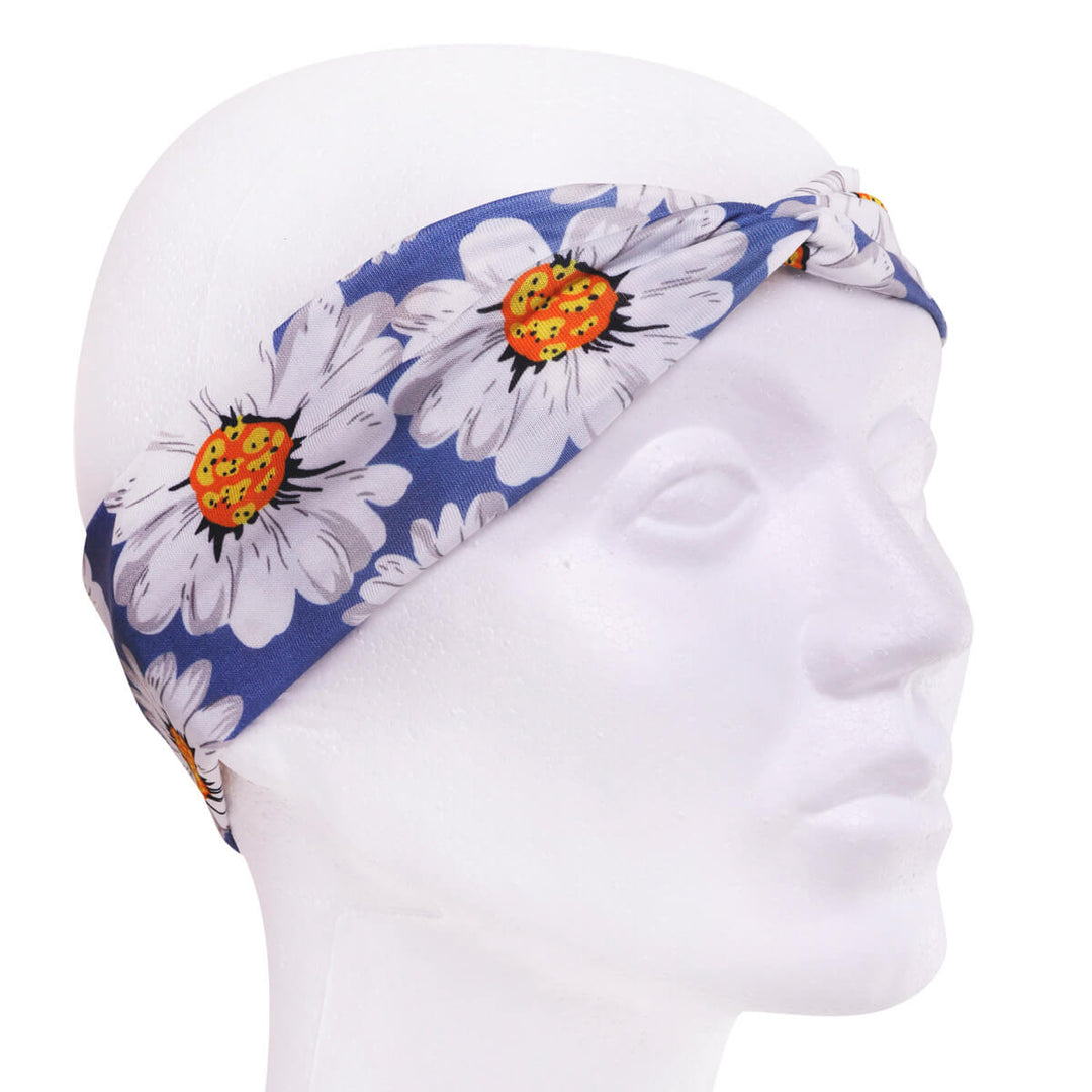 Daisy hairband with elastic headband