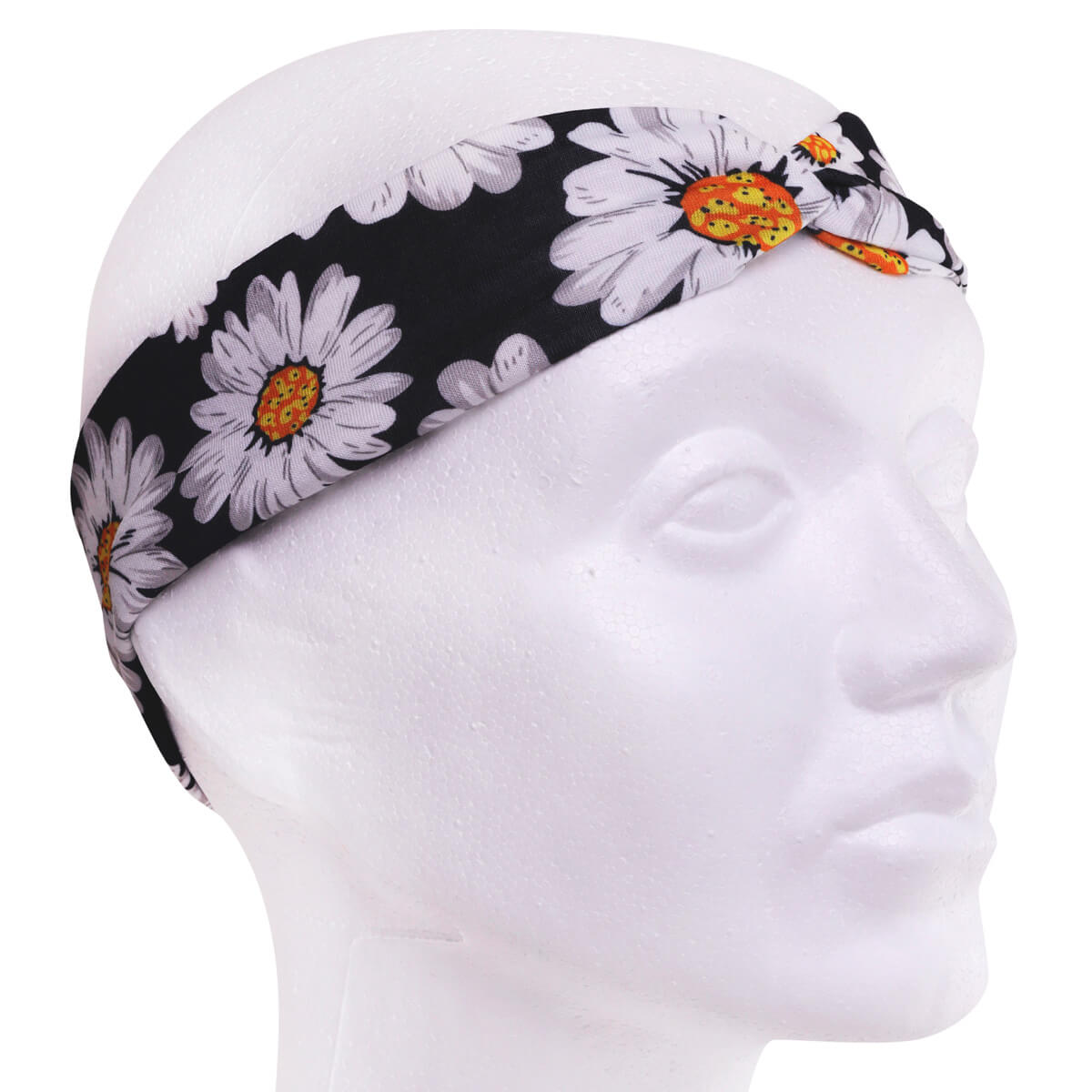 Daisy hairband with elastic headband