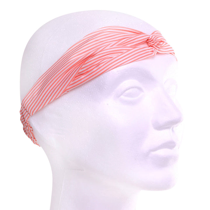 Striped fabric elastic hairband