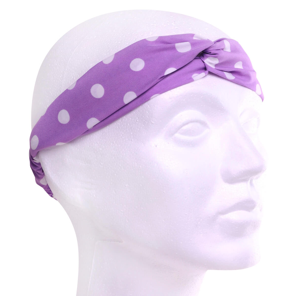 Polka dot fabric elastic hairband
