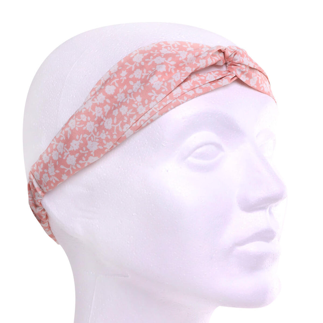 Floral patterned fabric elastic hairband